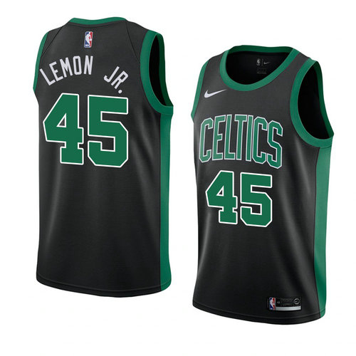 Camiseta Walter Lemon JR. 45 Boston Celtics Statement 2018 Negro Hombre