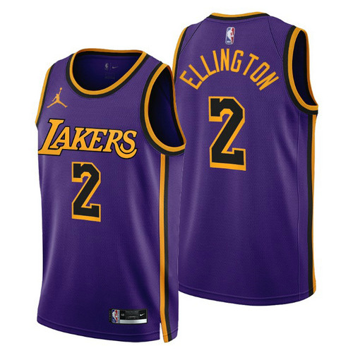Camiseta Wayne Ellington 2 Los Angeles Lakers 2022-2023 Statement Edition púrpura Hombre