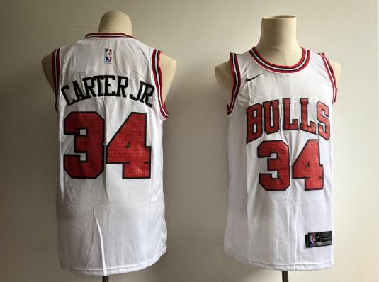 Camiseta Wendell Carter Jr. 34 Chicago Bulls Baloncesto blanco Hombre