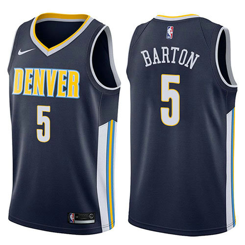Camiseta Will Barton 5 Denver Nuggets Icon 2017-18 Azul Hombre