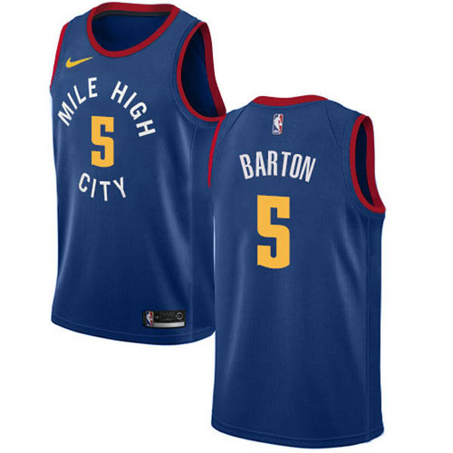 Camiseta Will Barton 5 Denver Nuggets nike azul Hombre