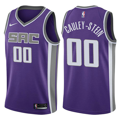 Camiseta Willie Cauley-Stein 0 Sacramento Kings Icon 2017-18 Púrpura Hombre