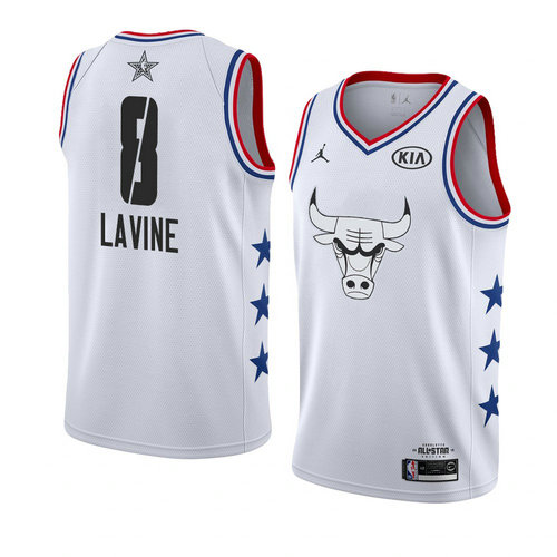 Camiseta Zach Lavine 8 All Star 2019 Blanco Hombre