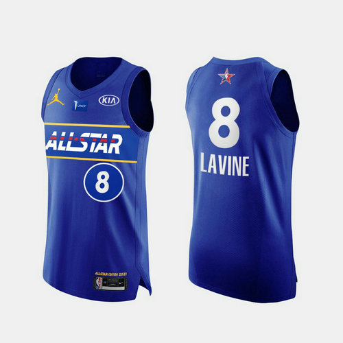 Camiseta Zach Lavine 8 All Star 2021 azul Hombre