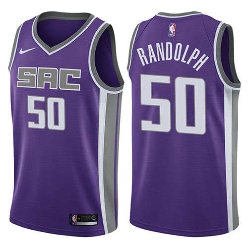 Camiseta Zach Randolph 50 Sacramento Kings Icon 2017-18 Púrpura Hombre