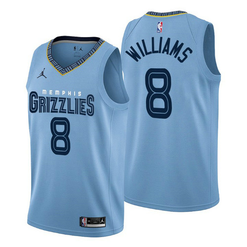 Camiseta Ziaire Williams 8 Memphis Grizzlies 2022-2023 Statement Edition azul Hombre