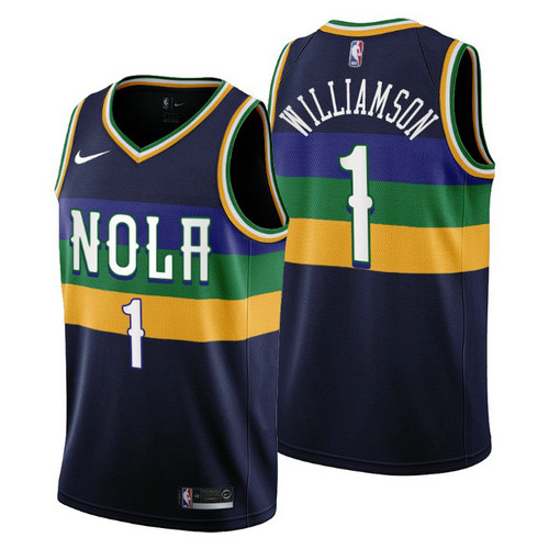 Camiseta Zion Williamson 1 New Orleans Pelicans 2022-2023 City Edition Armada Hombre