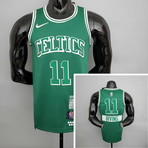 Camiseta irving 11 Boston Celtics Temporada 2022 Verde Hombre