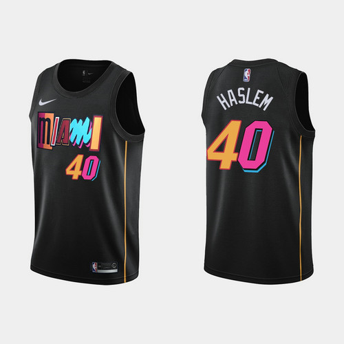 Camiseta udonis haslem 40 Miami Heat 2021-22 city edition negro Hombre