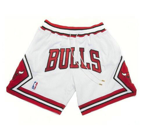 Pantalones Cortos Chicago Bulls 2018 Retro Nike blanco Hombre