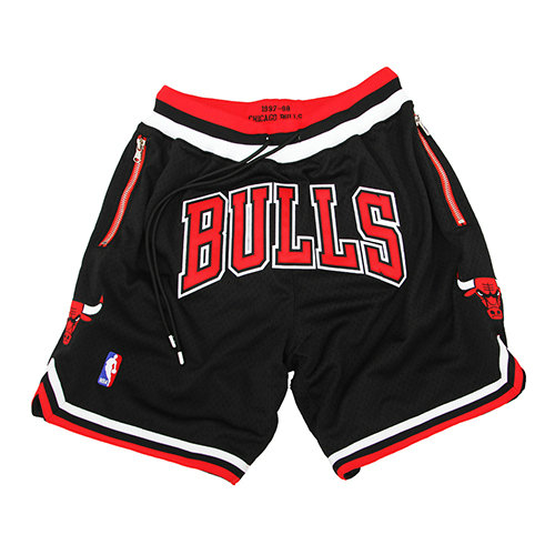 Pantalones Cortos Chicago Bulls Clasico Negro Hombre