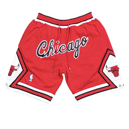 Pantalones Cortos Chicago Bulls Clasico Rojo Hombre