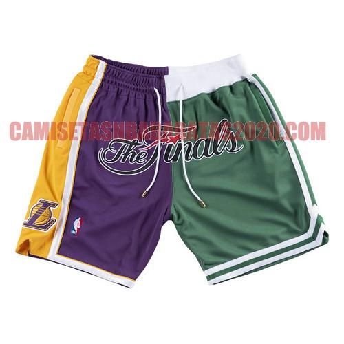 Pantalones Cortos Lakers VS Celtics Just Don 2008 Finals Azul Hombre