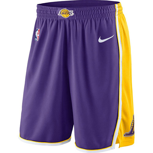 Pantalones Cortos Los Angeles Lakers Statement 2018-19 Púrpura Hombre
