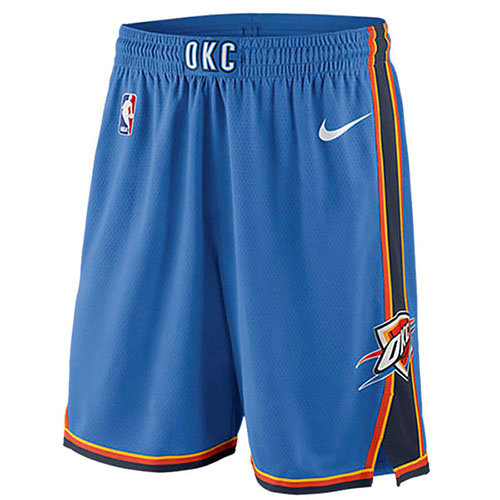 Pantalones Cortos Oklahoma City Thunder 2018-19 Azul Hombre