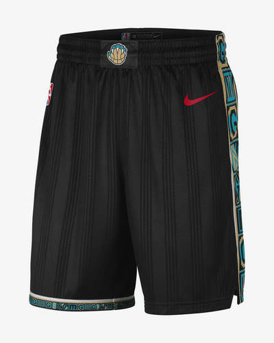 Pantalones Cortos Vancouver Grizzlies 2020-21 City Edition negro Hombre