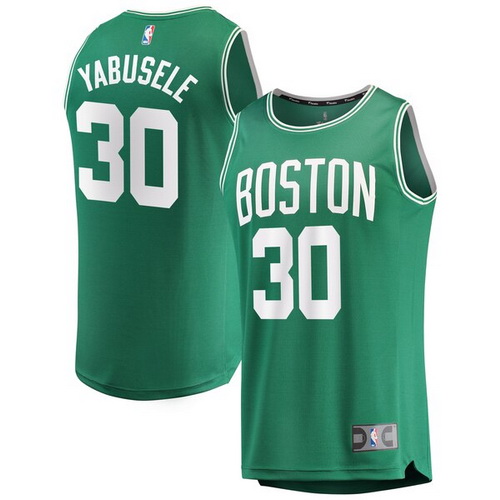camiseta Guerschon Yabusele 30 boston celtics 2019 2020 verde hombre