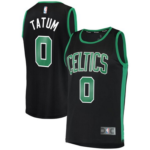 camiseta Jayson Tatumy 0 boston celtics 2019-2020 negro hombre