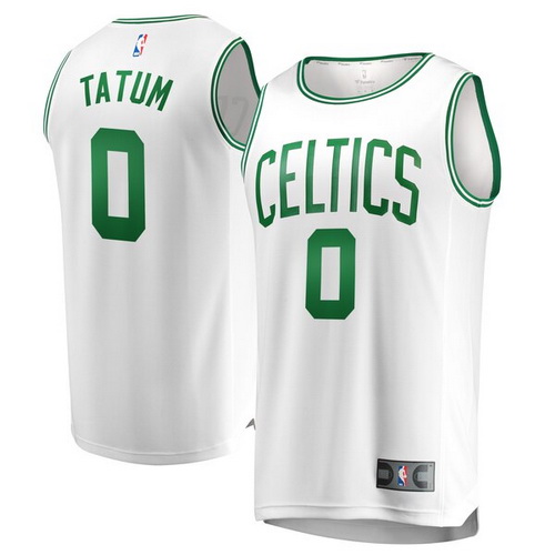 camiseta Jayson Tatumy 0 boston celtics 2019 2020 blanco hombre