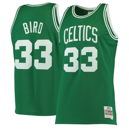 camiseta Larry Bird 33 boston celtics 2019 2020 verde hombre
